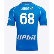 SSC Napoli Stanislav Lobotka #68 Hemmatröja 2023-24 Korta ärmar